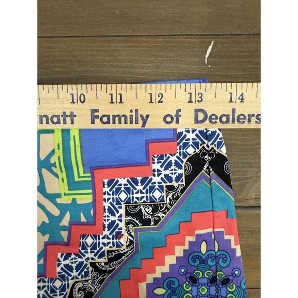 Flying Tomato Printed Shorts M Hot Pants Multicolor Geometric Pattern - Picture 3 of 6